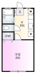 ハイツオズワルドII【1階】の間取り