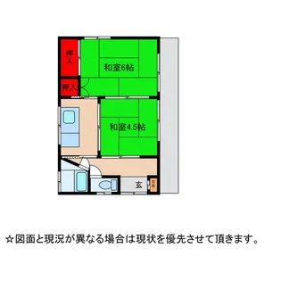 千葉県成田市飯仲【一戸建】の間取り
