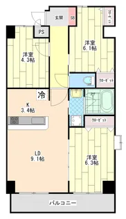 ベイ・コースト ナツミ【5階】の間取り