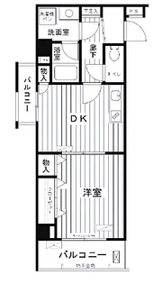 東京都台東区池之端2【マンション】の間取り
