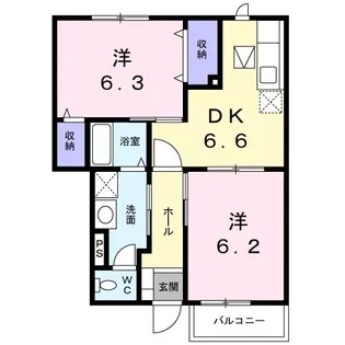 ソリアードクイント【1階】の間取り