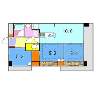 内野ルネスビル【2階】の間取り