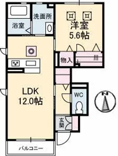 サクラテラス【1階】の間取り
