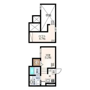 愛知県名古屋市南区芝町【アパート】の間取り
