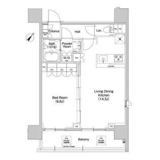 コンフォリア品川EAST【6階】の間取り