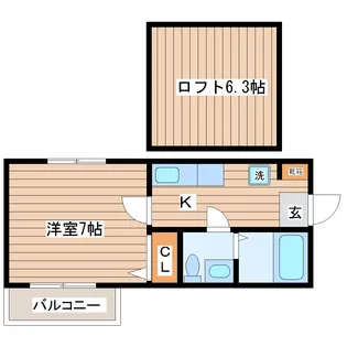 stage南仙台【2階】の間取り