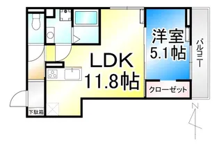 トリシア居町【1階】の間取り