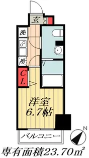 千葉県船橋市東中山2【マンション】の間取り