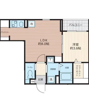 グランディール千葉新宿【3階】の間取り