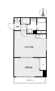 カーサマツダ【2階】の間取り