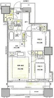 富久クロスコンフォートタワー【41階】の間取り