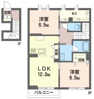 シャーメゾン釜利谷東【2階】の間取り