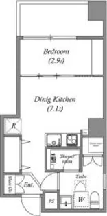 オーパスホームズ芝公園【4階】の間取り