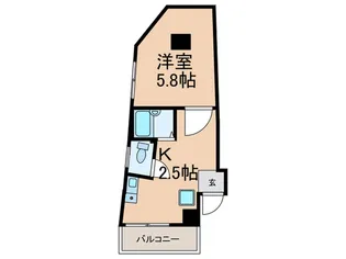 カーサ・デ・ロッコウ【3階】の間取り