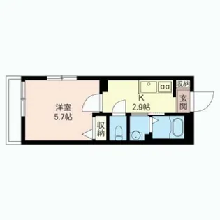 Excel・U【1階】の間取り
