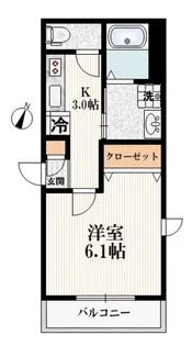 マウントコーストIII【1階】の間取り