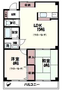 パレスフリージア【2階】の間取り