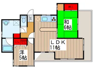 CASAナカツ【1階】の間取り