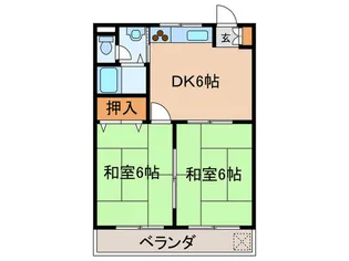 第2サカエハイツ【3階】の間取り