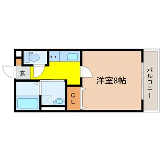 レジデンス薬師堂 A棟【1階】の間取り