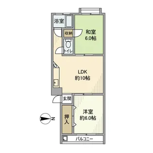 高松レジデンス【3階】の間取り