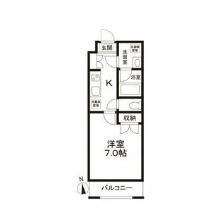 HERMITAGE Waseda Machi【2階】の間取り