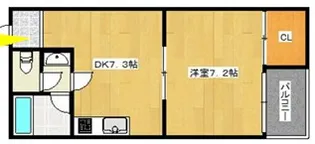 ソレイユ磯路【2階】の間取り