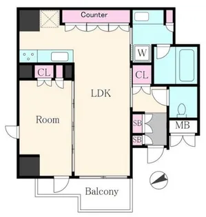 ジオ四谷三栄町【3階】の間取り