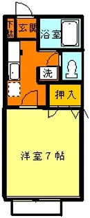 コーポアルタIII【1階】の間取り