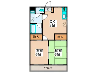 KODAヒルズ青砥【2階】の間取り