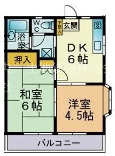 ホワイトハイム【2階】の間取り