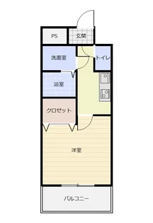 BuenaCasa熊本駅前West【7階】の間取り