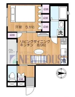 メゾン K ルミエール【4階】の間取り