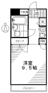 エスコートハイム【6階】の間取り
