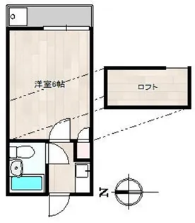 ネコパレス235【2階】の間取り