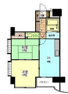 朝日プラザエザース中央【2階】の間取り