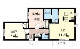 ピナ・ヒルズ千里山【3階】の間取り