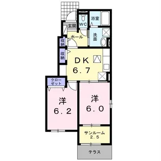 プレジールIII【1階】の間取り