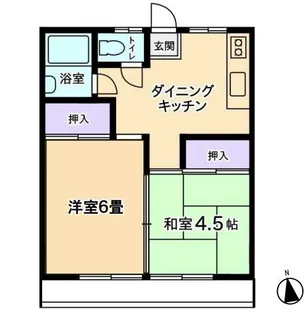 萬平ハイツ【1階】の間取り