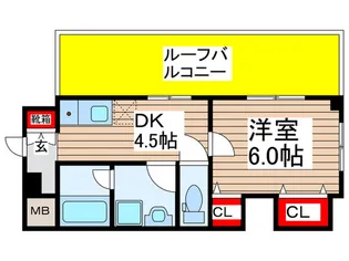 Orange rise NOGALA【5階】の間取り