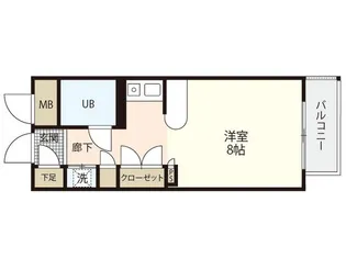 RX西広島【2階】の間取り