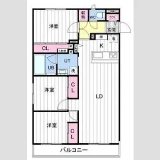 Aster宮の森【4階】の間取り