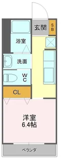 エアリー吉野町【2階】の間取り