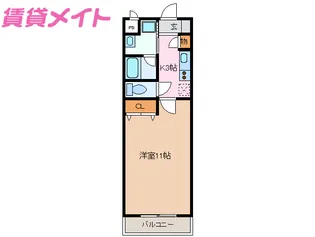 セレッソIKUWA【3階】の間取り