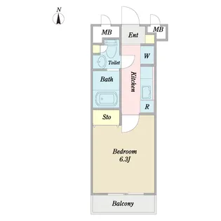 エトワール スユド両国【3階】の間取り