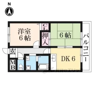 プリオール大安寺【4階】の間取り