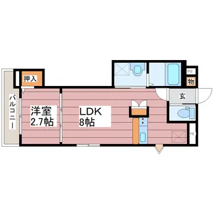 ガーデンパークアネックス【2階】の間取り