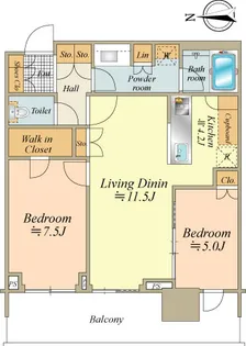 HARUMI FLAG SUN VILLAGE T棟【3階】の間取り