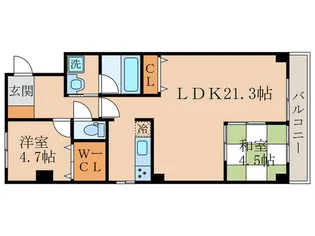 シェーンブルク山田【2階】の間取り