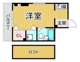 MARSH門戸【3階】の間取り